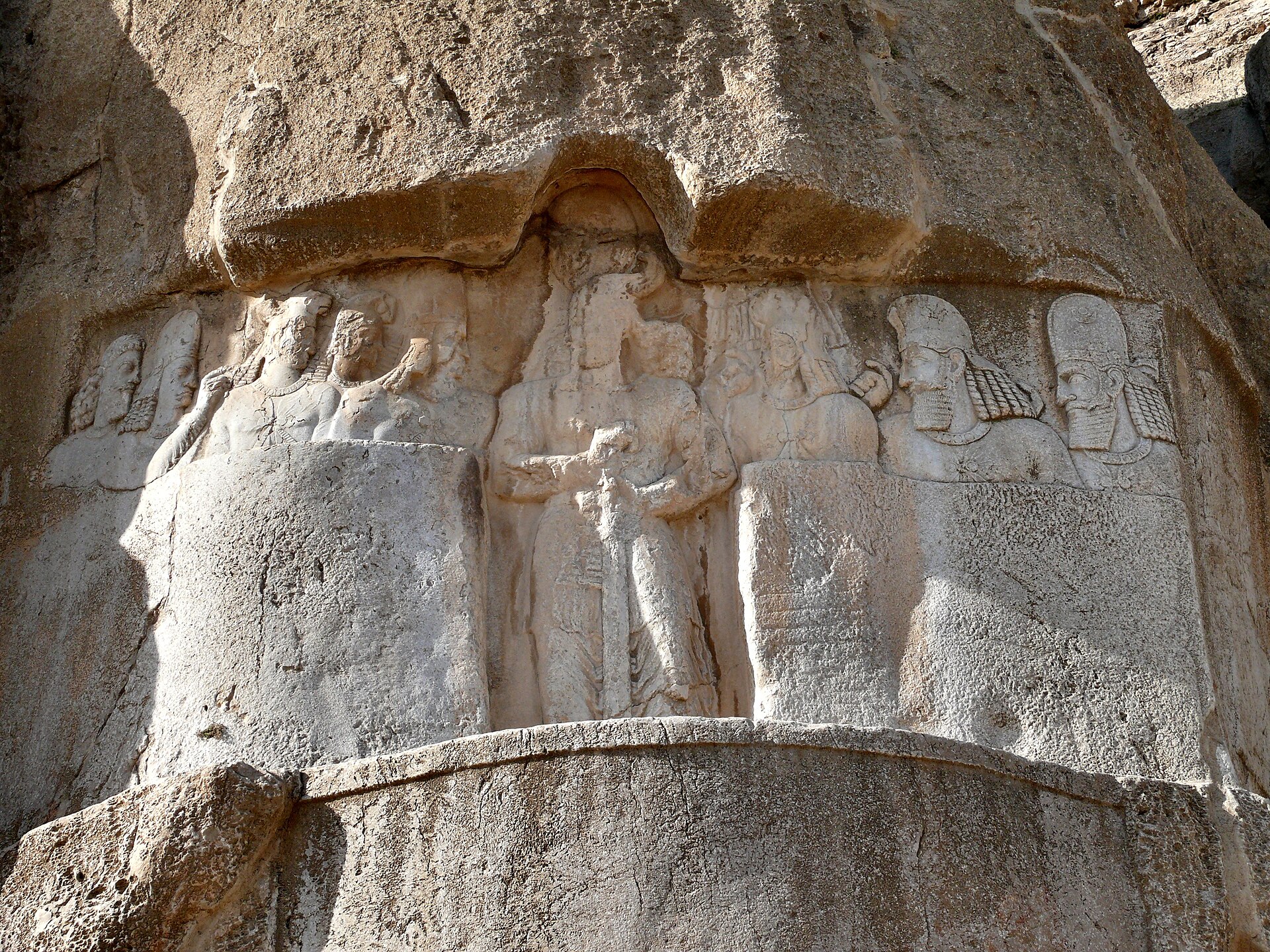 Naqsh-e Rostam relief Bahram II family