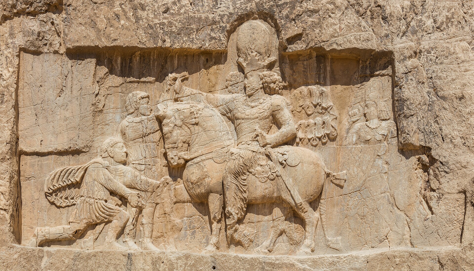 Shapur I relief Naqsh-e Rostam Valerian Philip the Arab